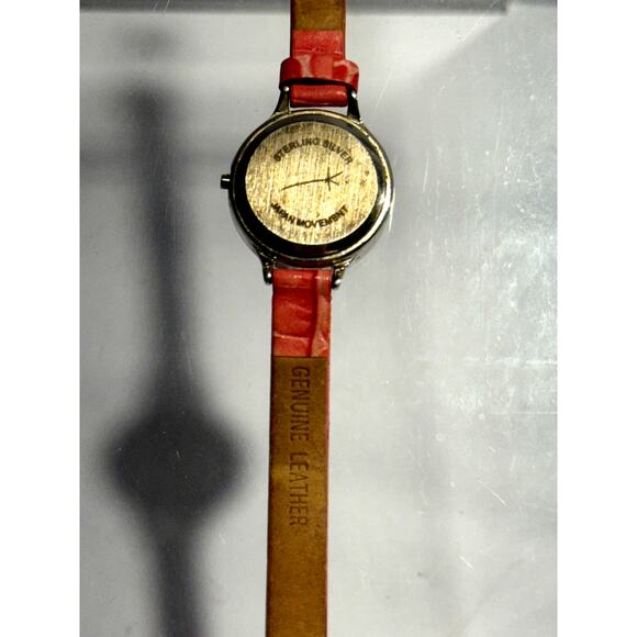 Vintage Japan Quartz Movement Watch Sterling Silver Mother of Pearl Face - Picture 4 of 8